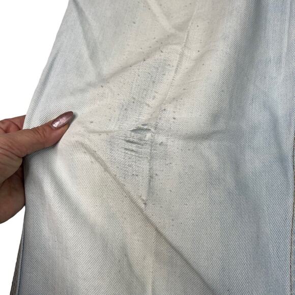 Levi’s VTG 70s High Rise Slim Straight Jeans Orange Tab FLAW Light Wash 12/14 - Picture 8 of 10